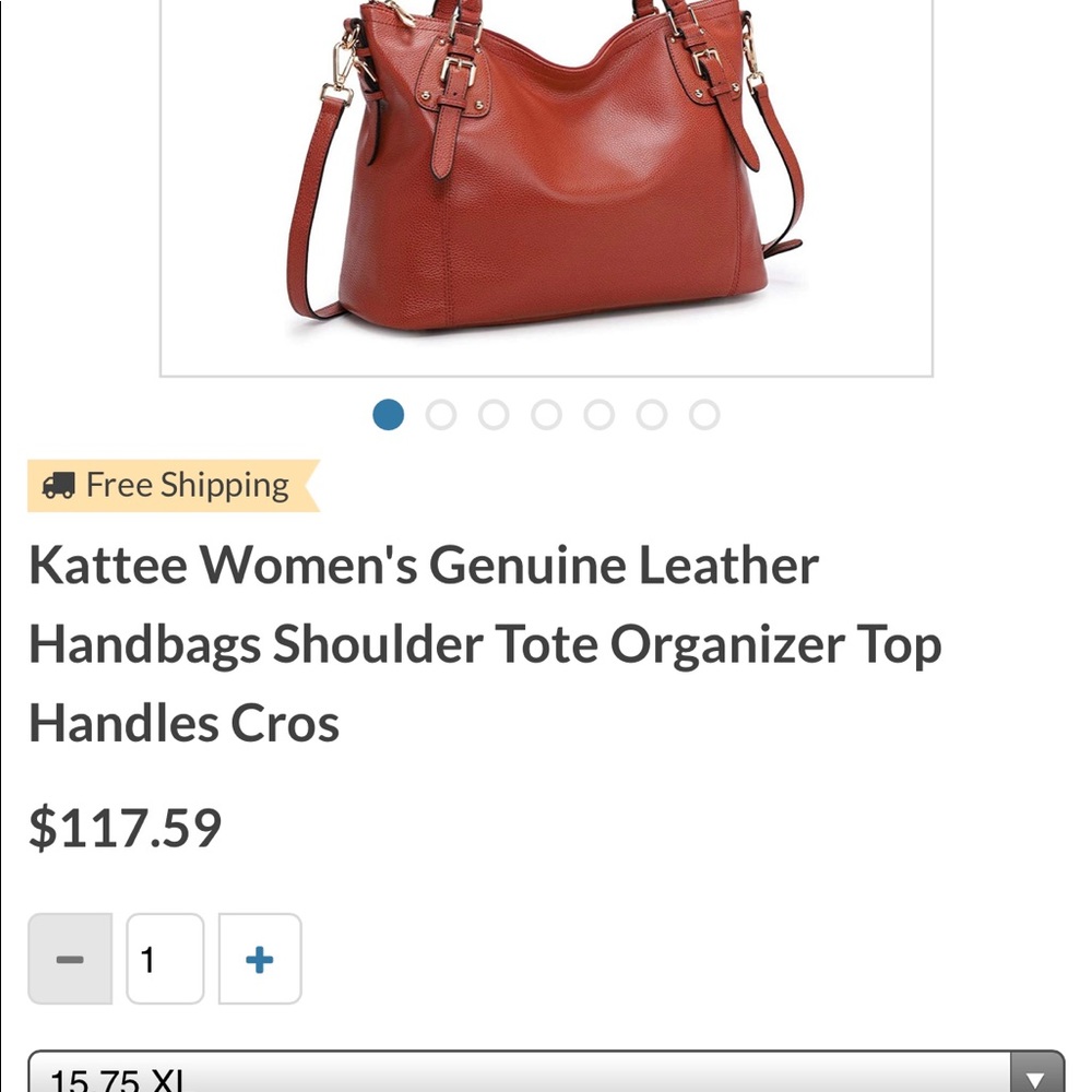 Genuine leather handbag